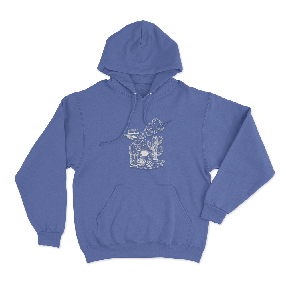 Alien Cowboy Unisex Hoodie Blue Alien Cowboy Unisex Hoodie Blue