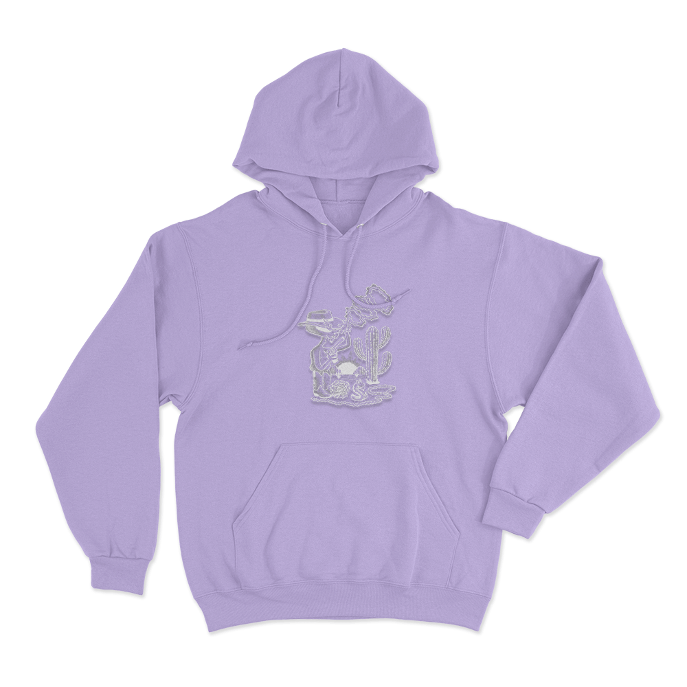 Alien Cowboy Unisex Hoodie Purple Alien Cowboy Unisex Hoodie Purple