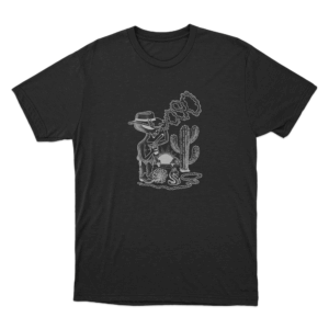 Alien Cowboy Unisex T Shirt Black
