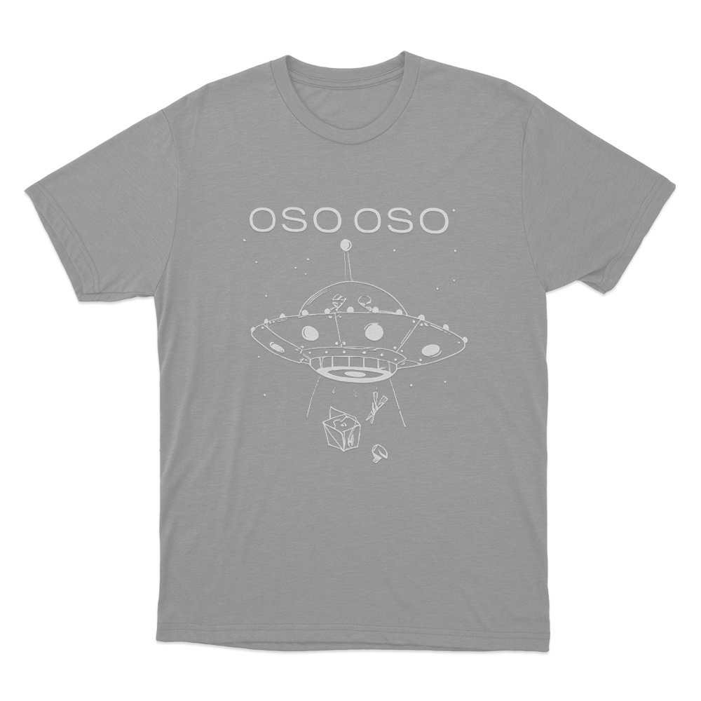 OSO OSO Alien Mothership Unisex T Shirt Grey OSO OSO Alien Mothership Unisex T Shirt Grey