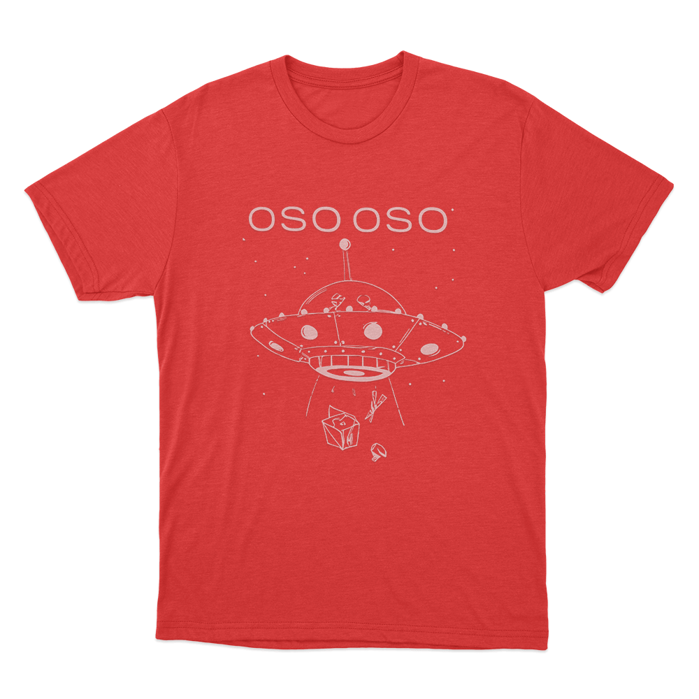 OSO OSO Alien Mothership Unisex T Shirt Red OSO OSO Alien Mothership Unisex T Shirt Red