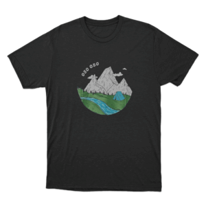 OSO OSO Camping Unisex T Shirt Black
