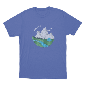 OSO OSO Camping Unisex T Shirt Blue