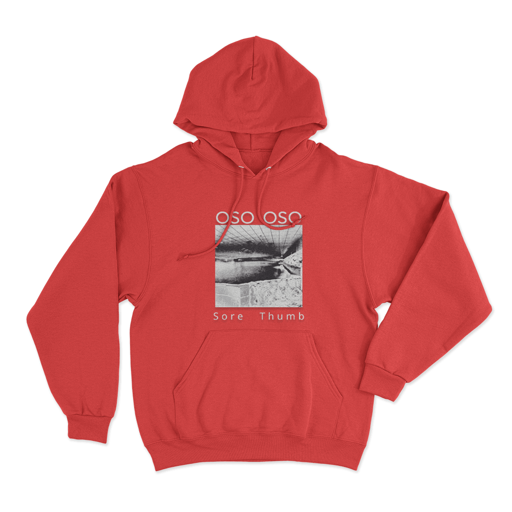 Oso Oso Sore Thumb Unisex Hoodie Red Oso Oso Sore Thumb Unisex Hoodie Red