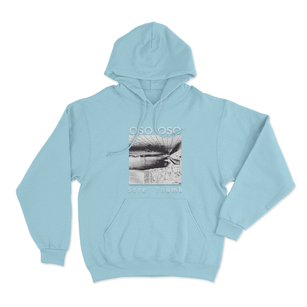 Oso Oso Sore Thumb Unisex Hoodie Sky Blue Oso Oso Sore Thumb Unisex Hoodie Sky Blue