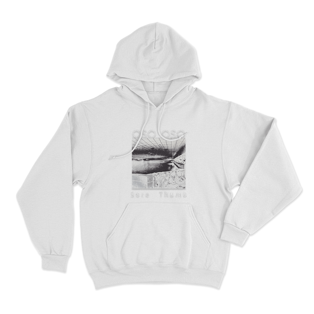 Oso Oso Sore Thumb Unisex Hoodie White Oso Oso Sore Thumb Unisex Hoodie White