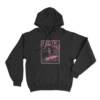 Skeleton Surfer Unisex Hoodie Black